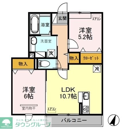 ティサージュの物件間取画像
